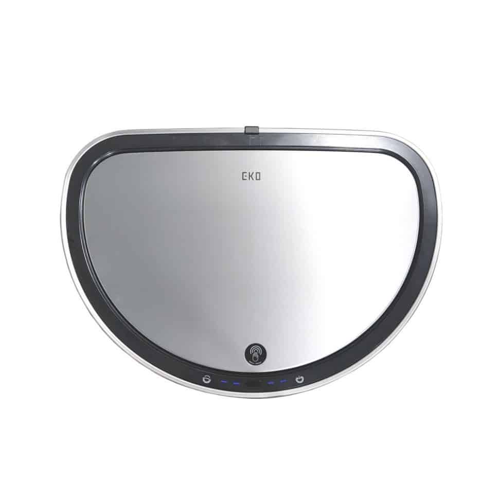 Cos de gunoi semirotund cu senzor, EKO, Mirage, 47 litri, 1 compartiment, inox