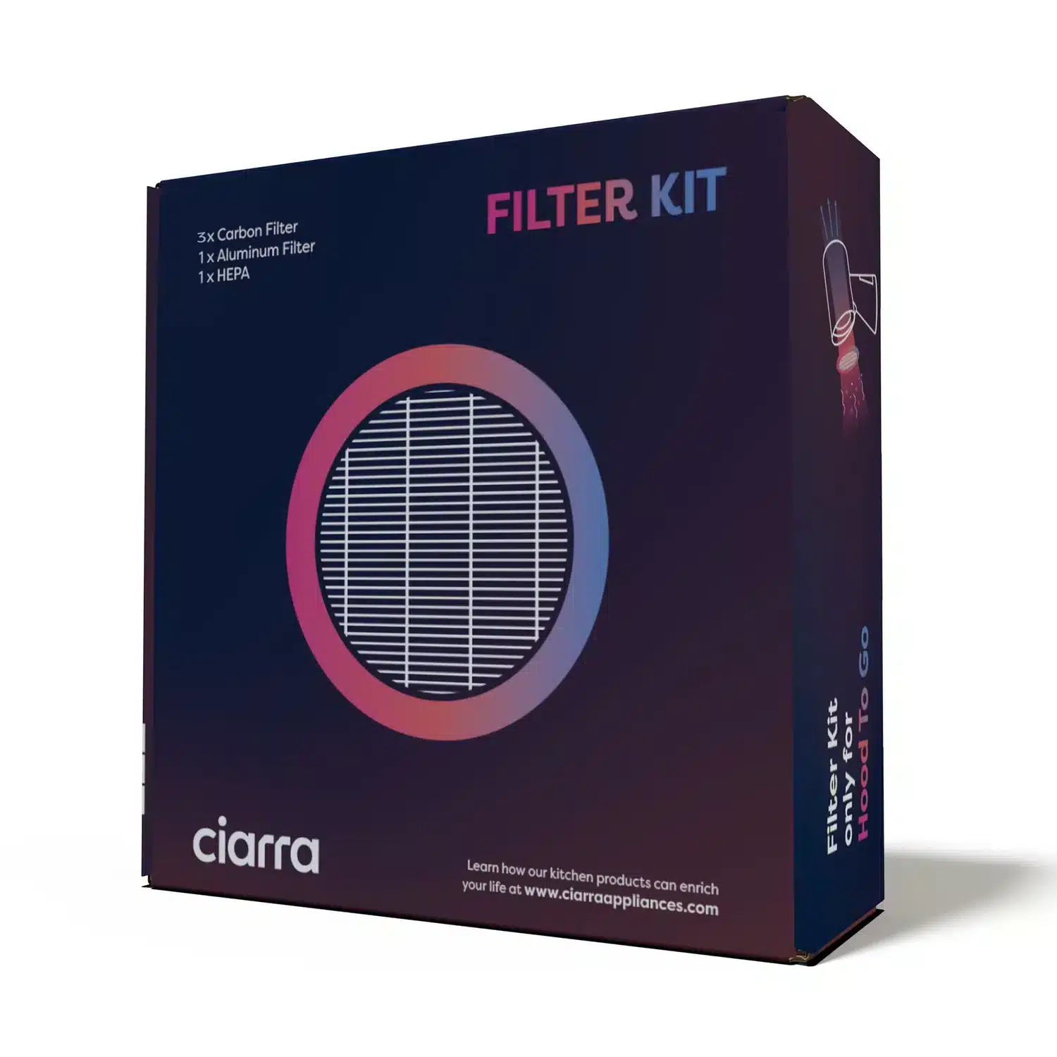 Kit filtre de carbon activ pentru hota mini portabila, Ciarra - CBCF008S