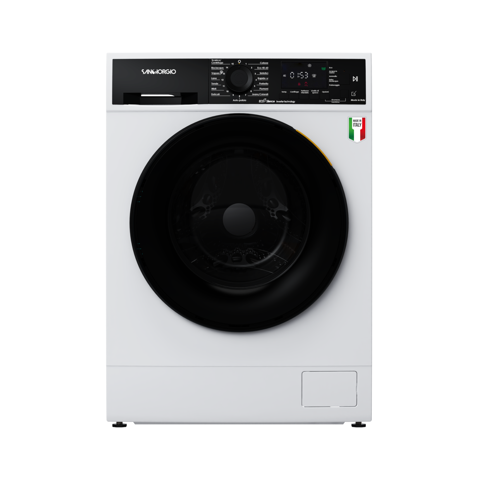 Masina de spalat rufe slim, SanGiorgio, 7 kg, 1400 rpm, alb