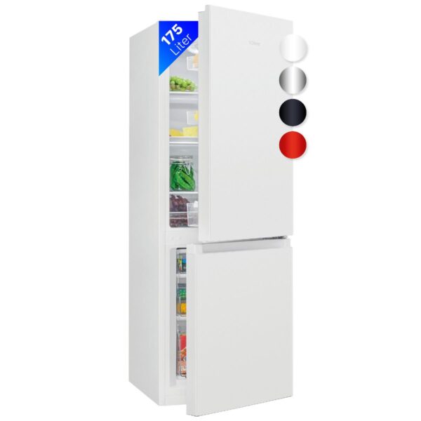 Combina frigorifica, Bomann, KG320.2W, 175 litri, alb
