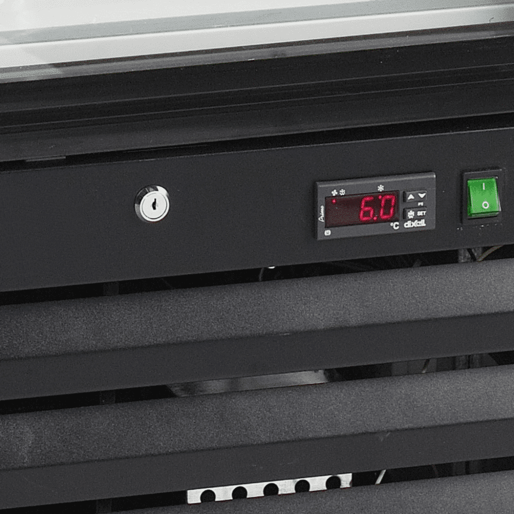 Vitrina frigorifica TEFCOLD, NF2500G, 412 litri, alb