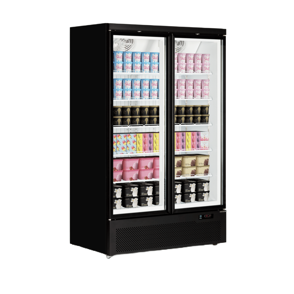 Vitrina frigorifica TEFCOLD, Atom Maxi F2DB, 702 litri, negru