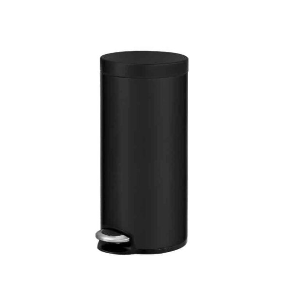 Cos de gunoi cu pedala, EKO, Serene, 30 litri, 1 compartiment, negru mat