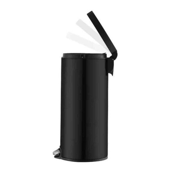 Cos de gunoi cu pedala, EKO, Serene, 30 litri, 1 compartiment, negru mat