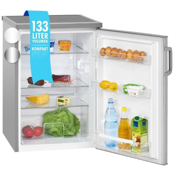 Mini frigider, Bomann, VS2195.1IX, 133 litri, inox