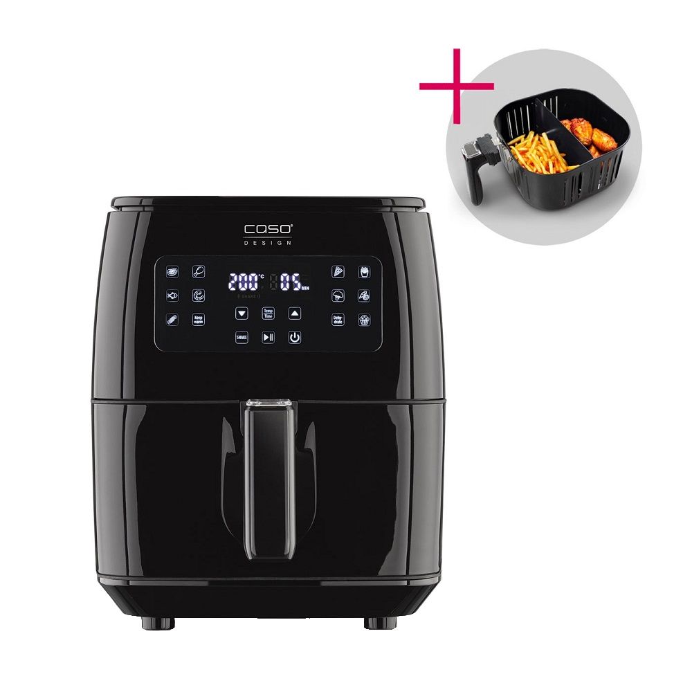 Friteuza cu aer cald Air Fryer, Caso Germany, AF 660 Duplex, 1700 W, 6 litri, negru