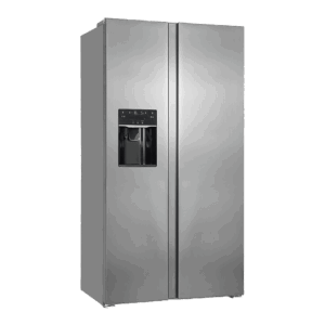 Frigider side by side, Exquisit, cu dispenser de apa, 513 litri, inox