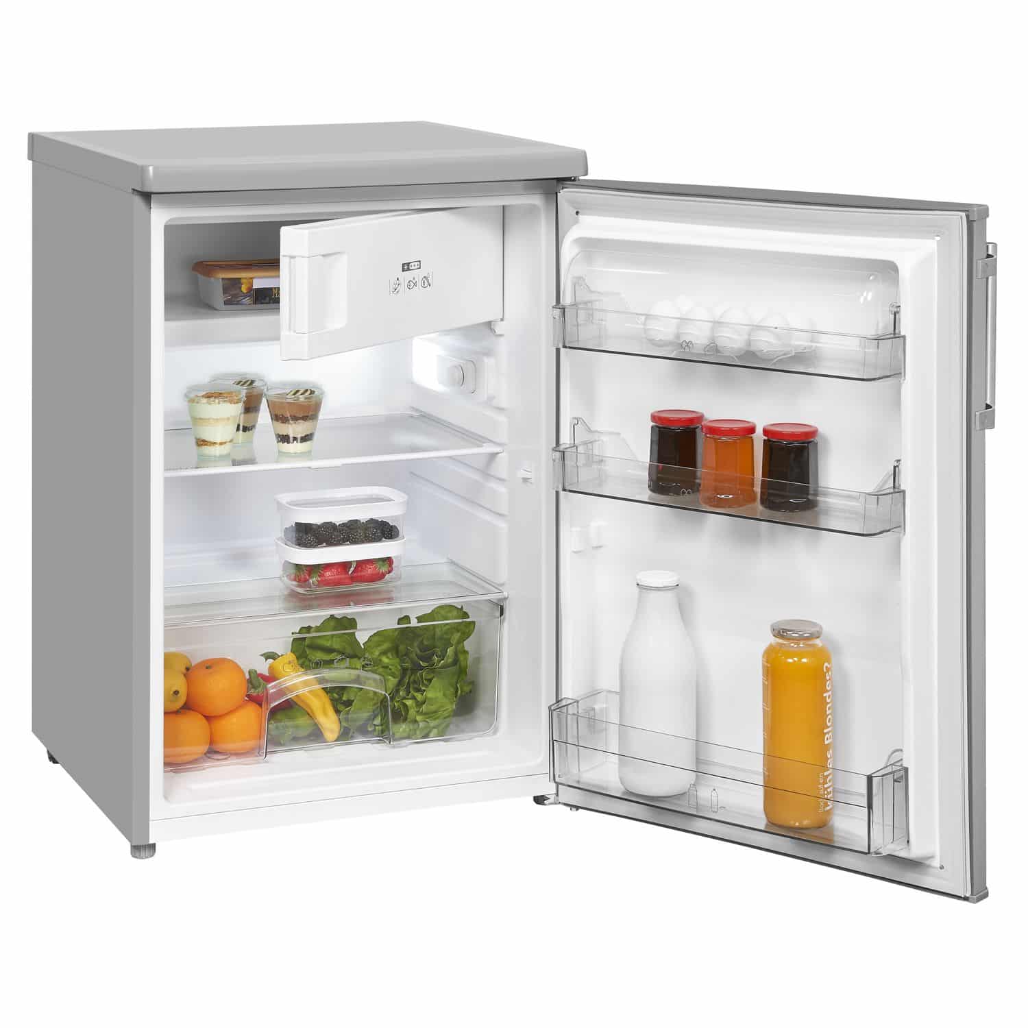 Mini frigider, Exquisit, No Frost, 109 litri, inox