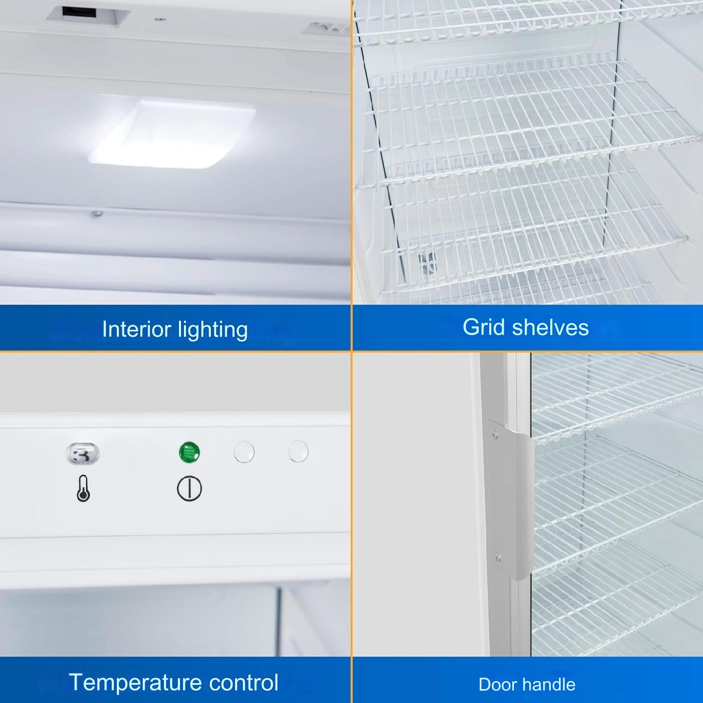 Vitrina frigorifica, Exquisit, No Frost, 350 litri, alb