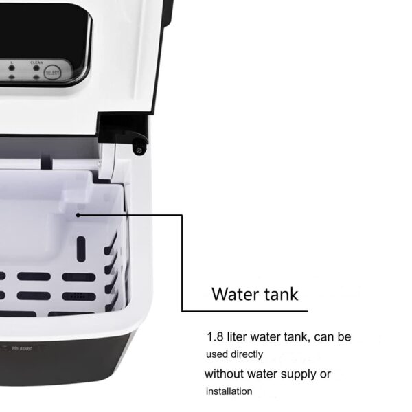 Masina de facut gheata cuburi Exquisit, functie Auto-Clean, 12 kg/24h, negru