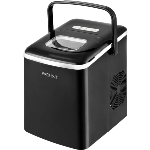 Masina de facut gheata cuburi Exquisit, functie Auto-Clean, 12 kg/24h, negru