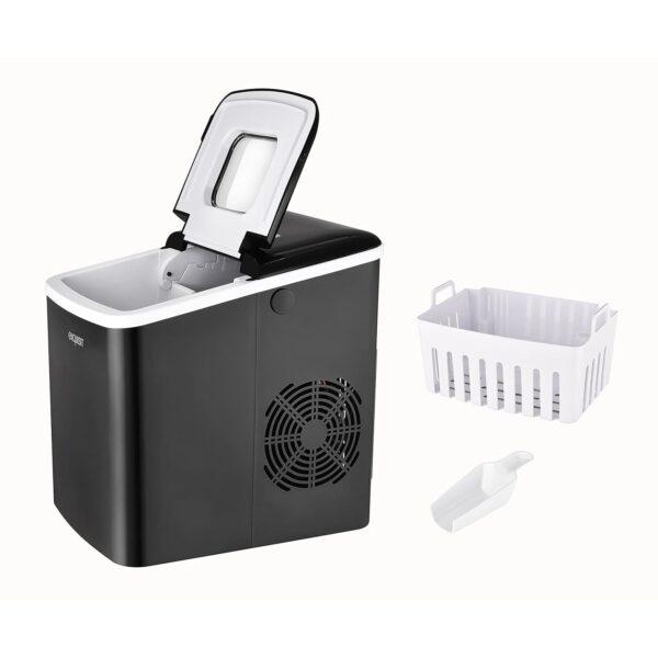Masina de facut gheata cuburi Exquisit, functie Auto-Clean, 12 kg/24h, negru