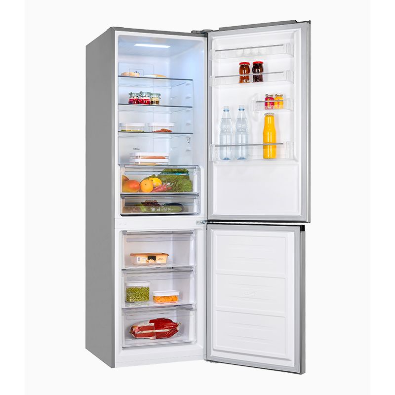 Combina frigorifica Exquisit, Full No Frost, 347 litri, inox
