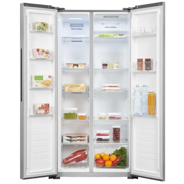 Frigider side by side, Exquisit, Full No Frost, 441 litri, inox