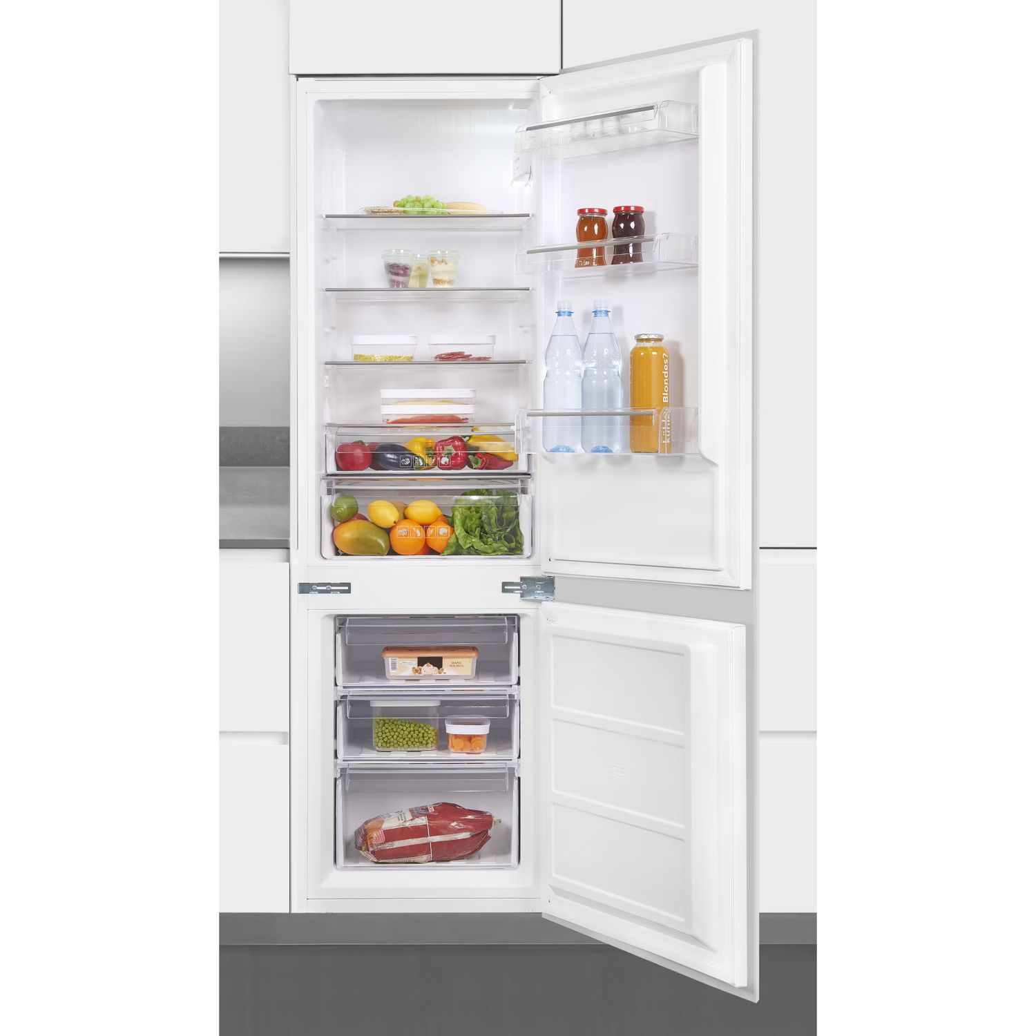 Combina frigorifica incorporabila, Exquisit, mod Super Cool, 249 litri, alb