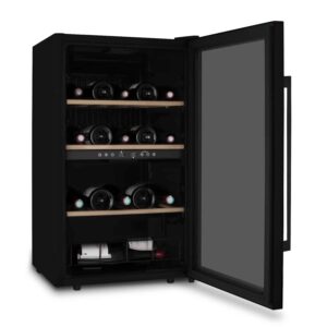 Racitor de vin Dual Zone, 32 sticle, LES PETITS CHAMPS, CAVCDB32, negru