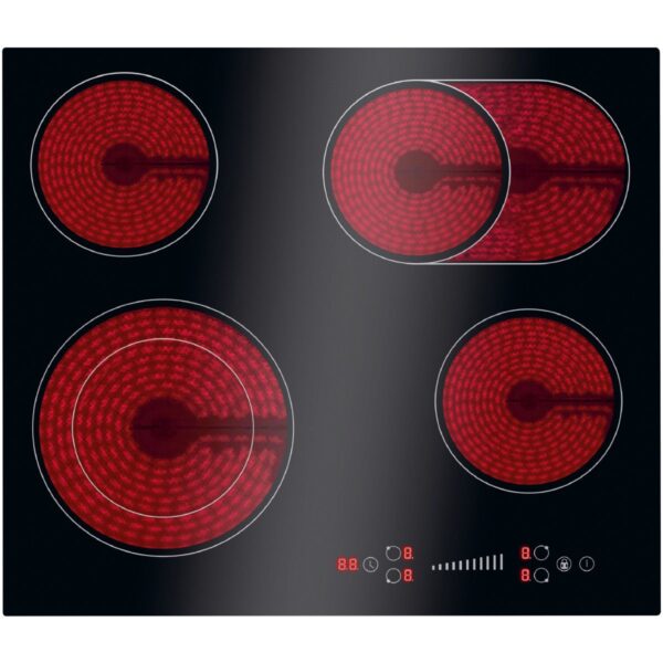 Plita electrica vitroceramica incorporabila, Bomann, EBK7941, 4 zone, 60 cm, negru