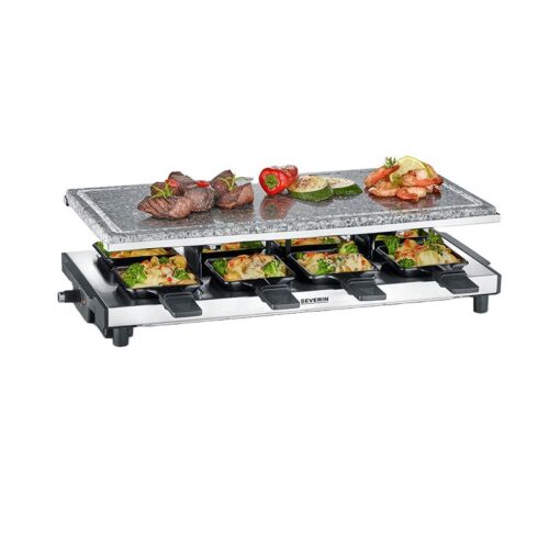 Plita grill si raclette, Severin, S2374, 1700 W, 8 persoane, inox