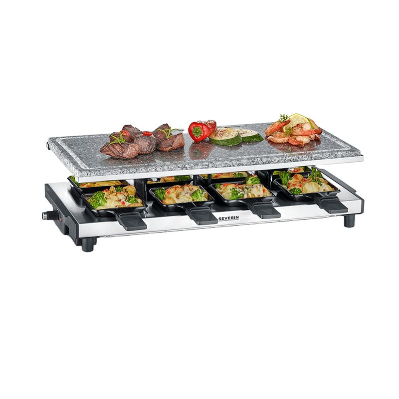 Plita grill si raclette, Severin, S2374, 1700 W, 8 persoane, inox