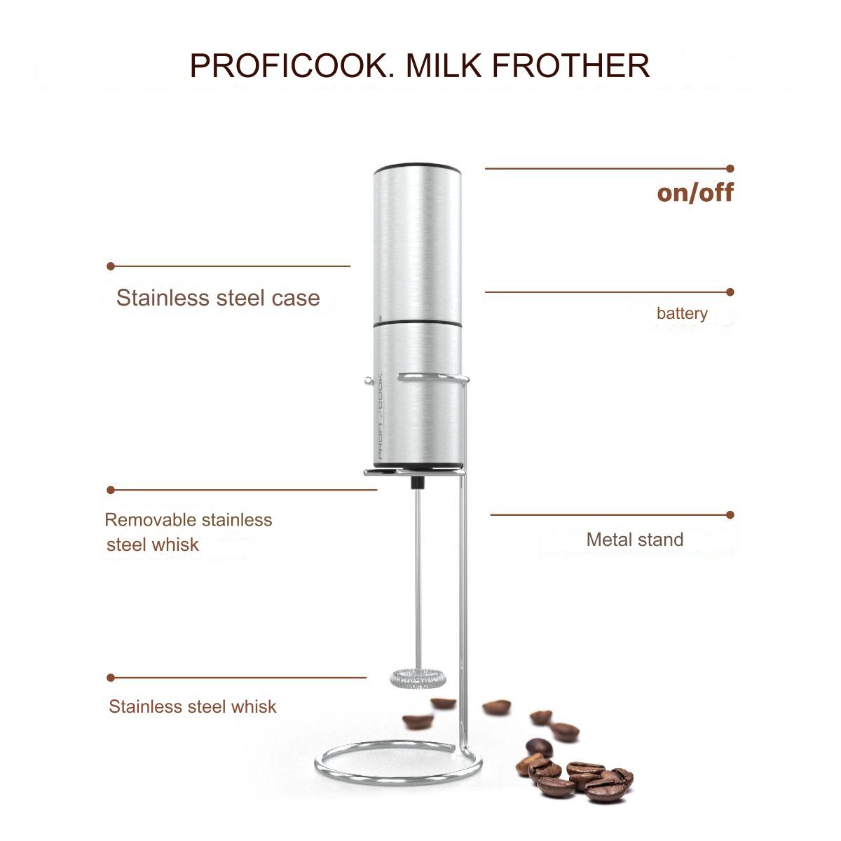 Aparat de spumare lapte, Proficook, PC-MS1273, inox