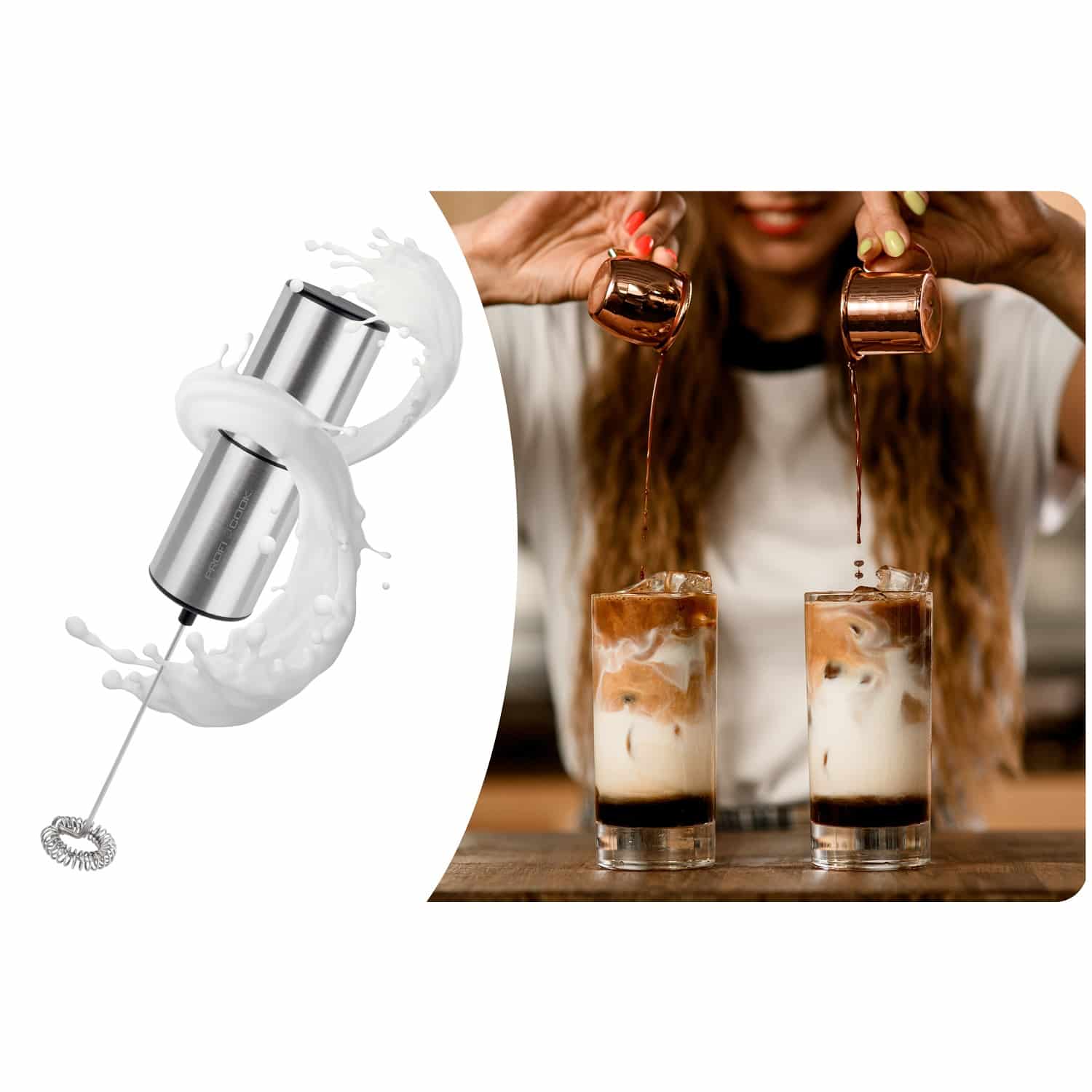 Aparat de spumare lapte, Proficook, PC-MS1273, inox