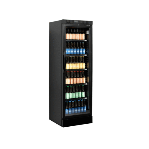 Vitrina frigorifica, TEFCOLD, CEV435B, 219 litri, negru