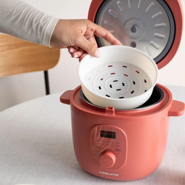 Multicooker Retro, CREATE, Rice Cooker Studio, 2 litri, teracota