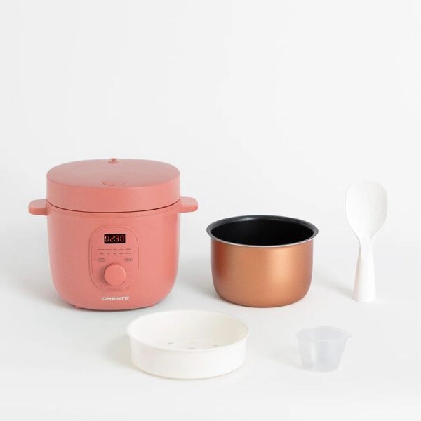 Multicooker Retro, CREATE, Rice Cooker Studio, 2 litri, teracota