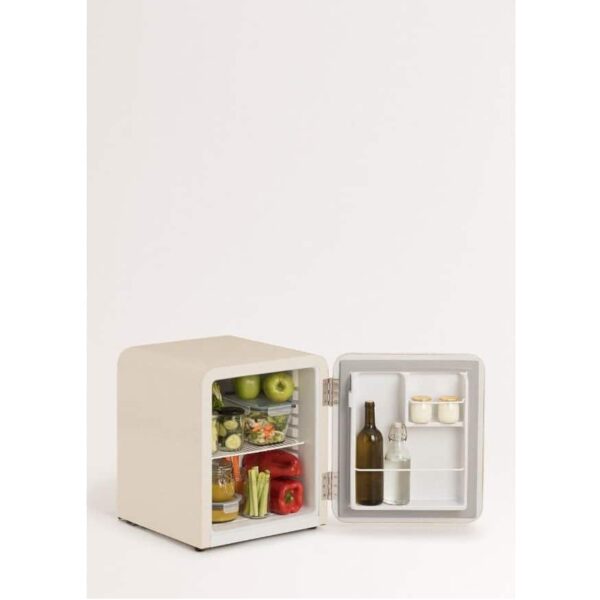 Frigider minibar Retro, CREATE, 48 litri, crem/gold