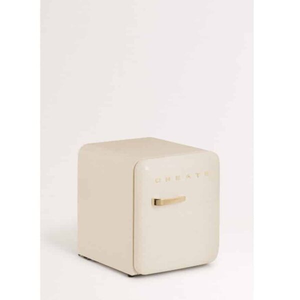 Frigider minibar Retro, CREATE, 48 litri, crem/gold
