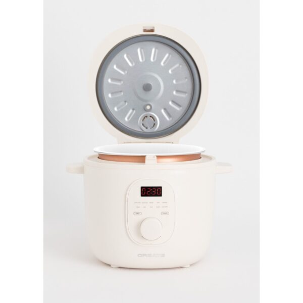 Multicooker Retro, CREATE, Rice Cooker Studio, 2 litri, crem