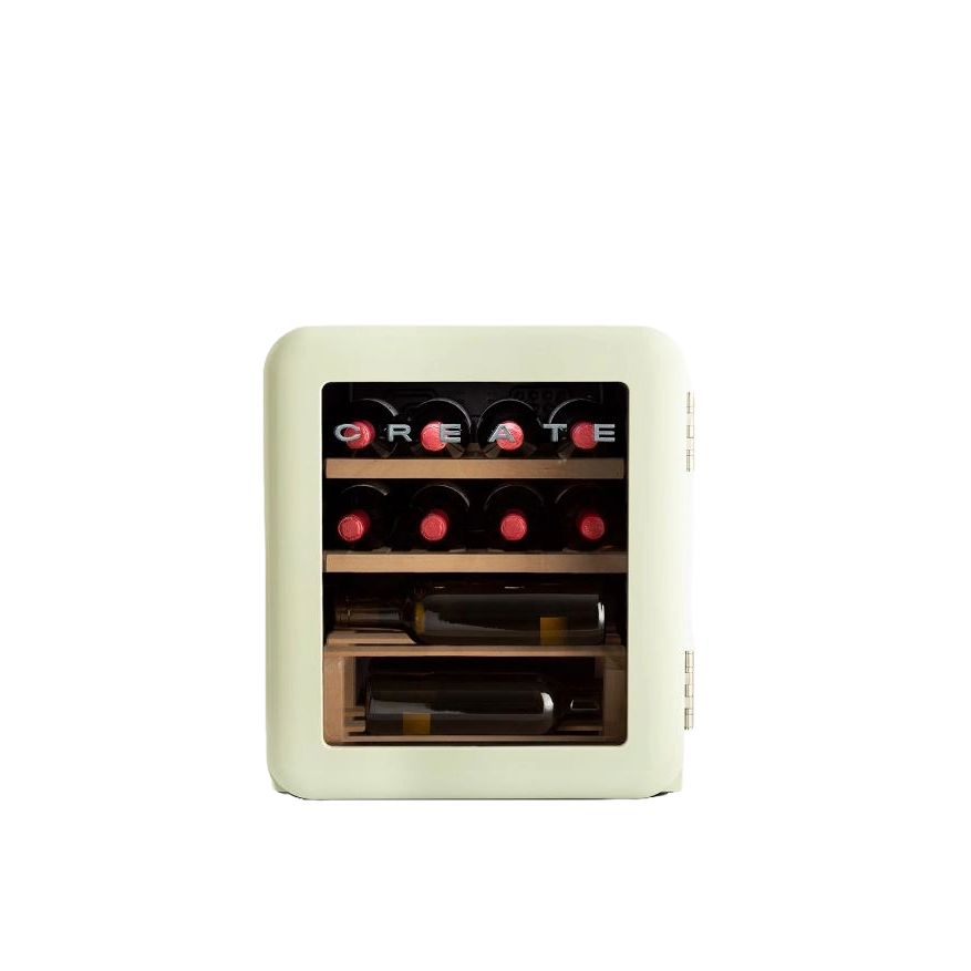 Racitor de vin Retro, 12 sticle, CREATE, verde pastel