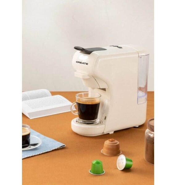 Espressor Retro automat 3in1, CREATE, Potts, crem