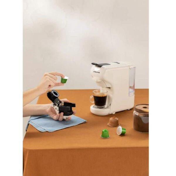 Espressor Retro automat 3in1, CREATE, Potts, crem