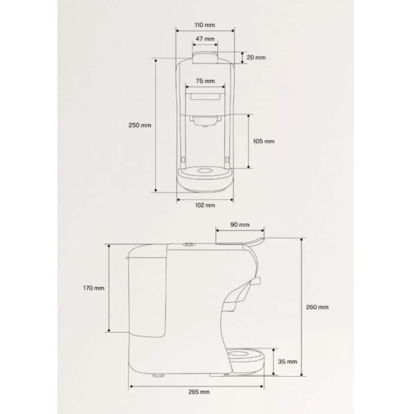 Espressor Retro automat 3in1, CREATE, Potts, crem