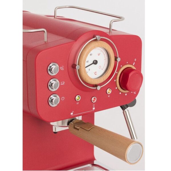Espressor Retro manual, CREATE, Thera Retro, rosu