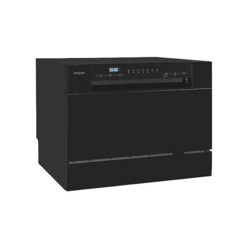 Masina de spalat vase incorporabila, Exquisit, 6 seturi, 55 cm, negru