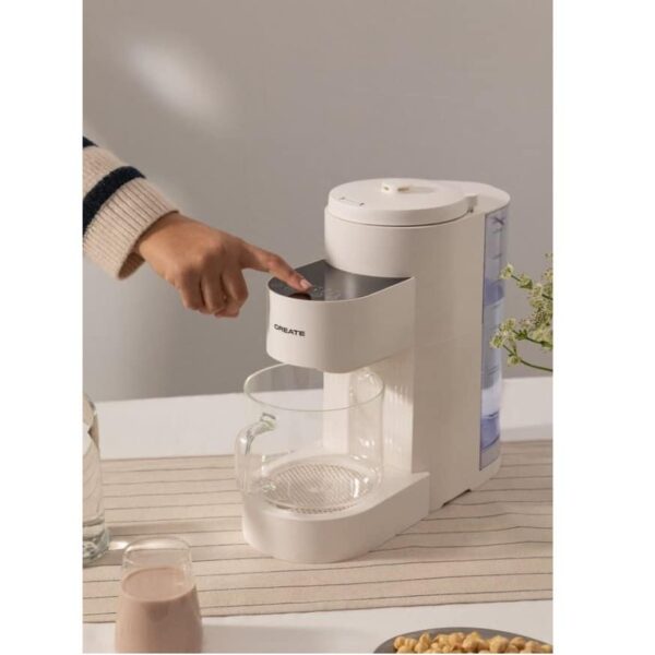 Aparat automat de facut lapte vegetal, CREATE, Vegan Milk Maker Pro, crem