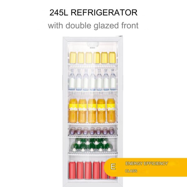 Vitrina frigorifica, Bomann, KSG7289W, 244 litri, alb