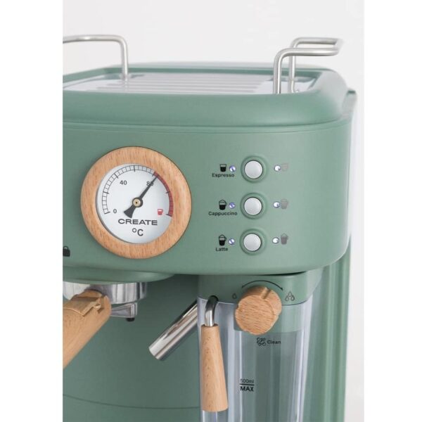 Espressor Retro semiautomat, CREATE, Thera Retro Pro, sage