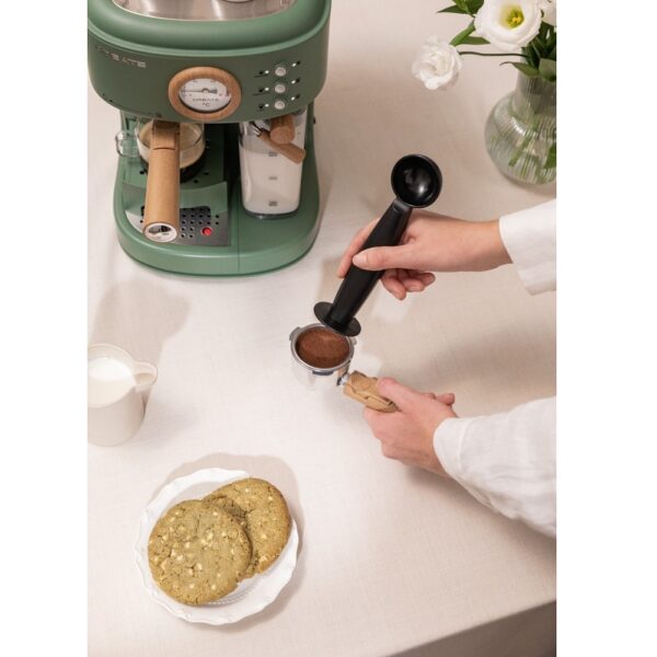 Espressor Retro semiautomat, CREATE, Thera Retro Pro, sage