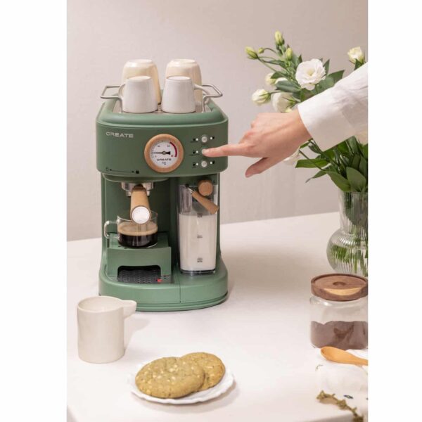 Espressor Retro semiautomat, CREATE, Thera Retro Pro, sage