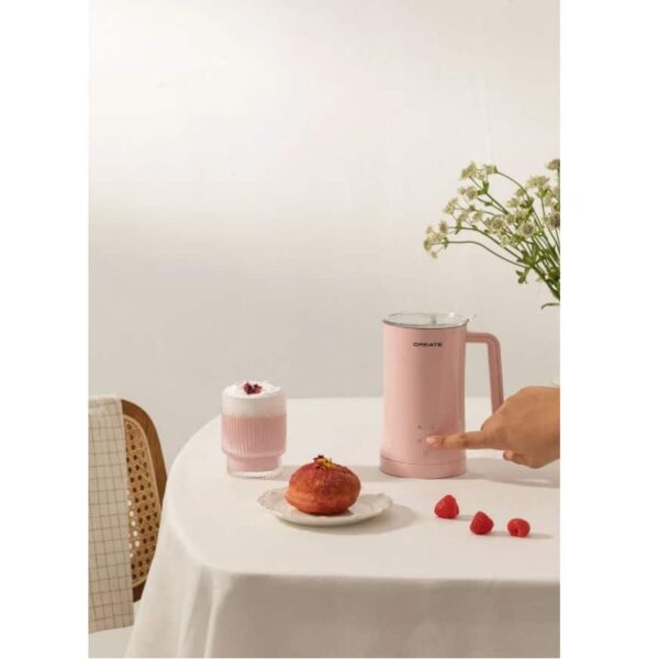 Aparat de spumare lapte, CREATE, Studio, 580 ml, roz pastel