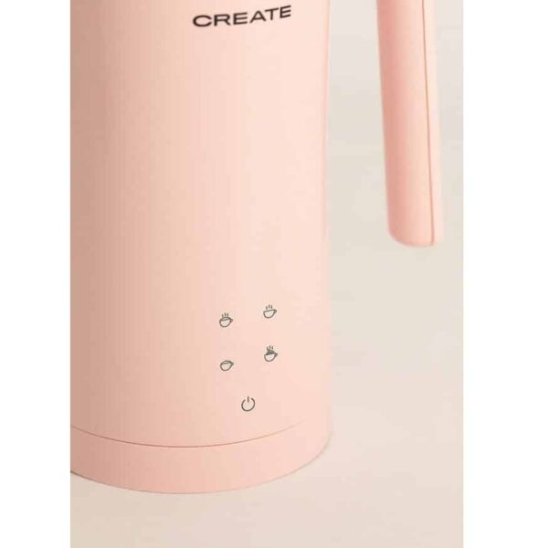 Aparat de spumare lapte, CREATE, Studio, 580 ml, roz pastel