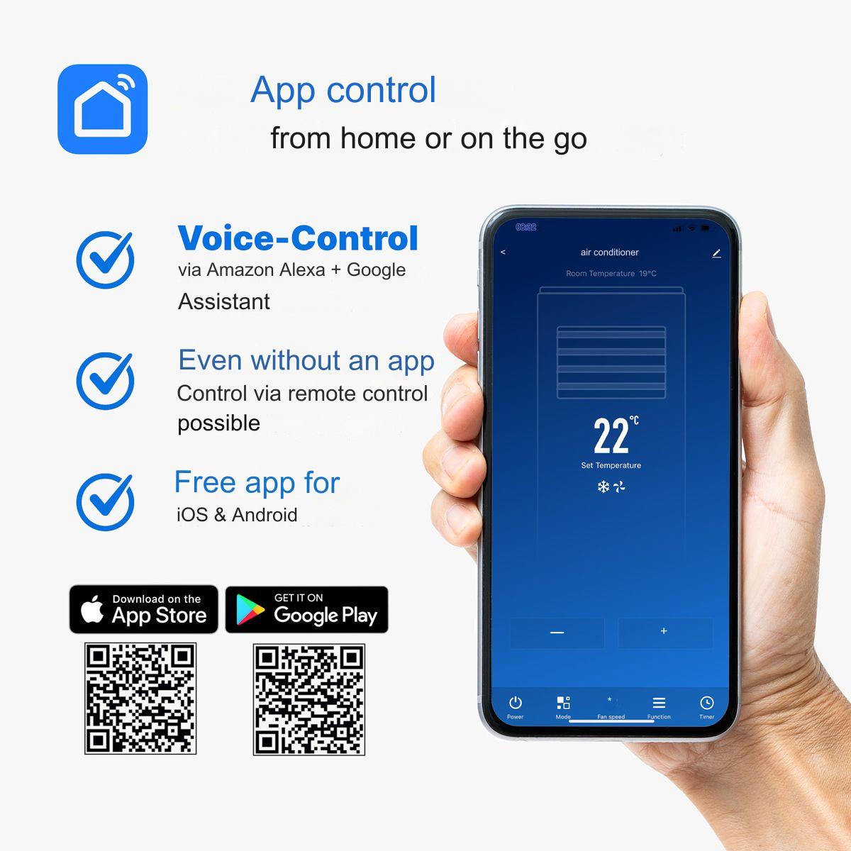 Aparat de aer conditionat portabil, Clatronic, CL 3750, 12000 BTU, alb