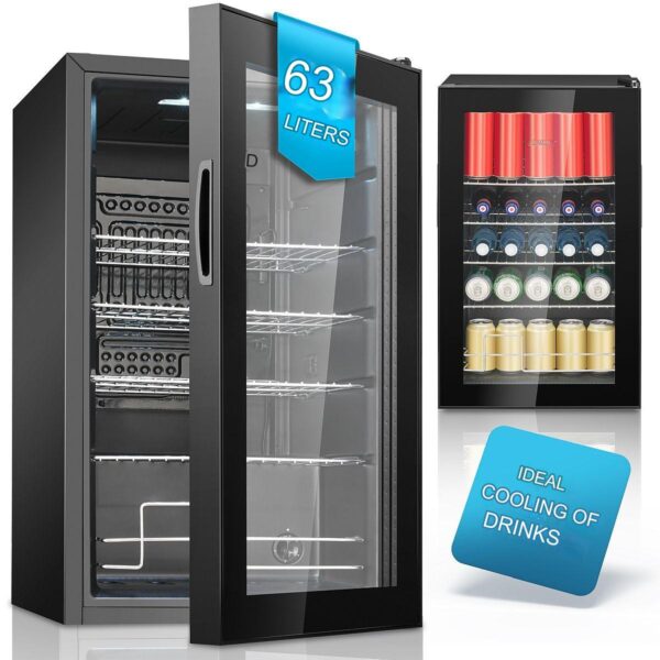 Vitrina frigorifica, Bomann, KSG7287, 63 litri, negru