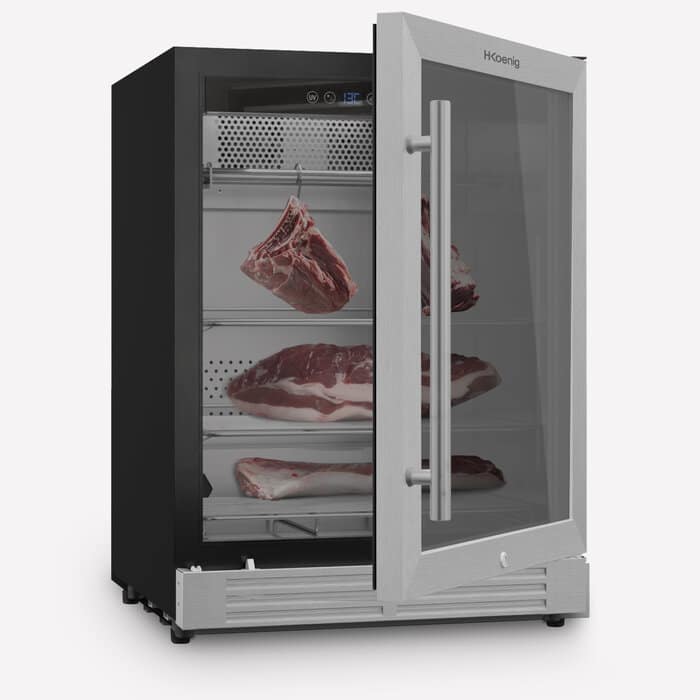 Frigider maturat carne, H.Koenig, BLK660, 125 litri, inox