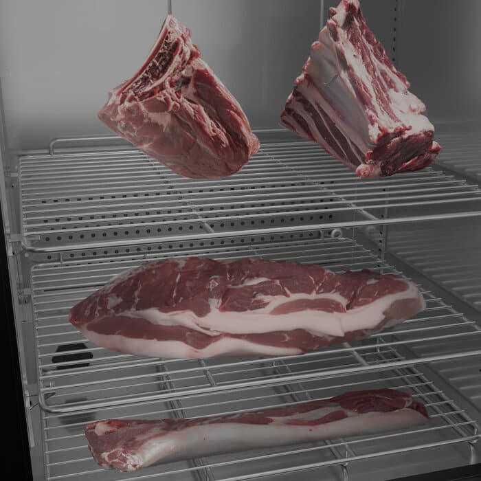 Frigider maturat carne, H.Koenig, BLK660, 125 litri, inox