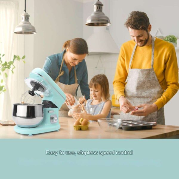 Mixer cu bol, Clatronic, Retro, 5 litri, 1100 W, verde pastel