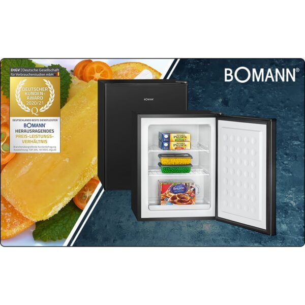 Mini congelator, Bomann, GB7236N, 42 litri, negru